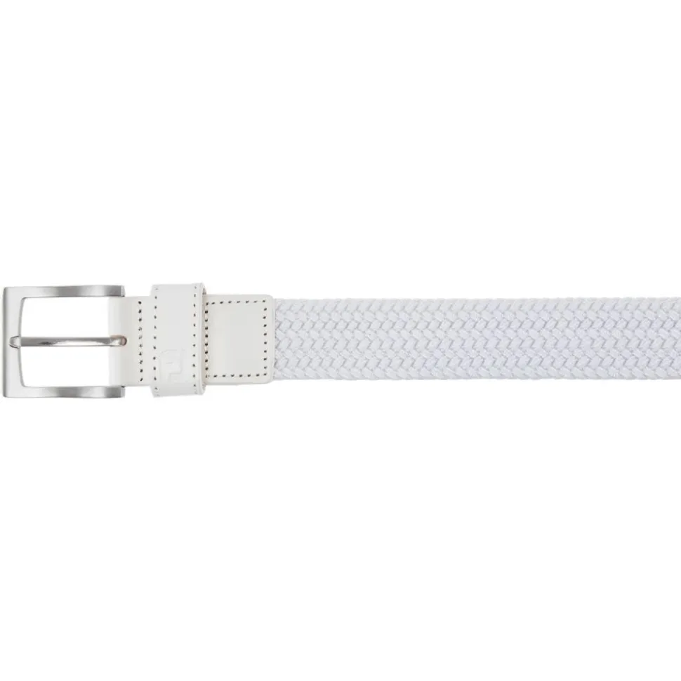 Braided Belte Hvit