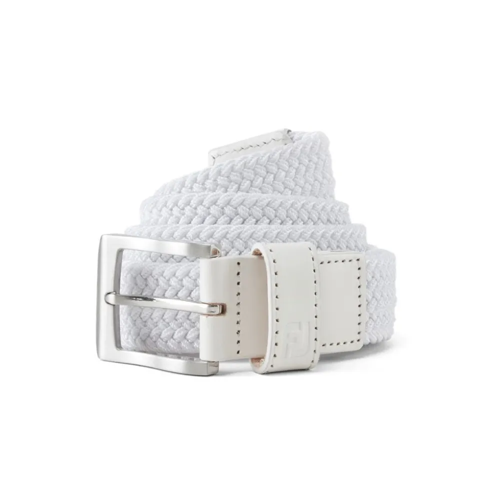 Braided Belte Hvit
