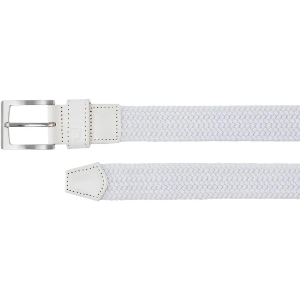 Braided Belte Hvit