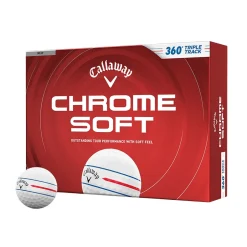 Chrome Soft 360 Triple Track Golfball Hvit