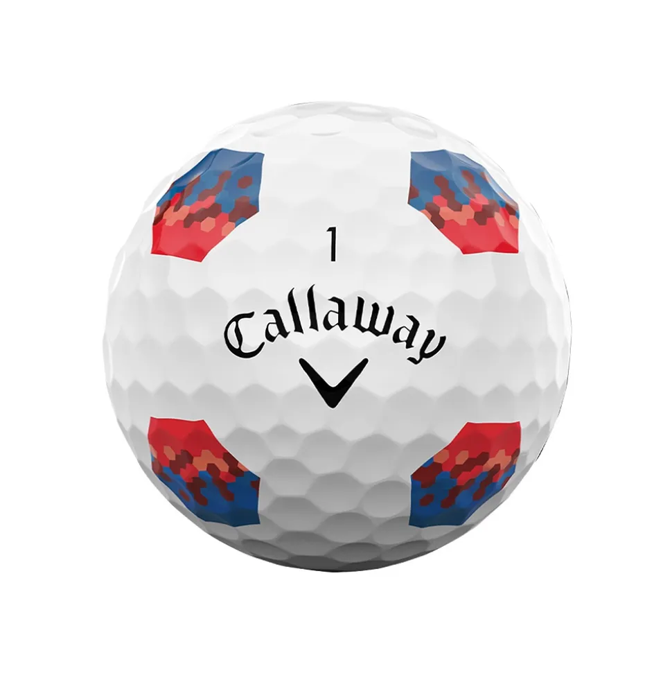 Chrome Soft TruTrack Golfball Hvit