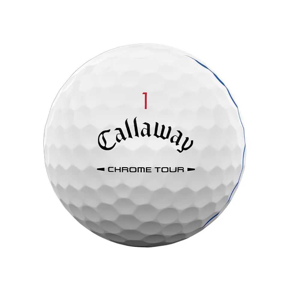 Chrome Tour Triple Track Golfball Hvit