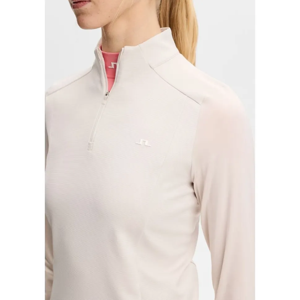 Cindy Quarter Zip Midlayer Dame Moonbeam