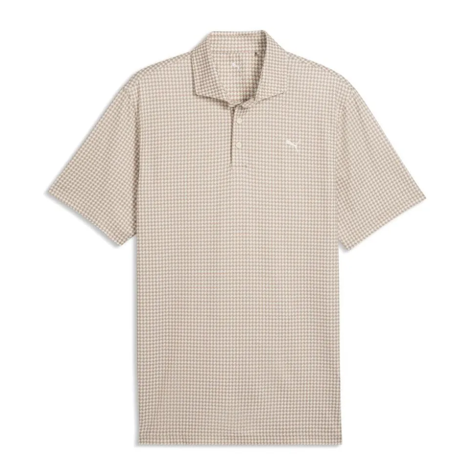 Cloudspun Mono Check Pique Herre Hvit/Beige