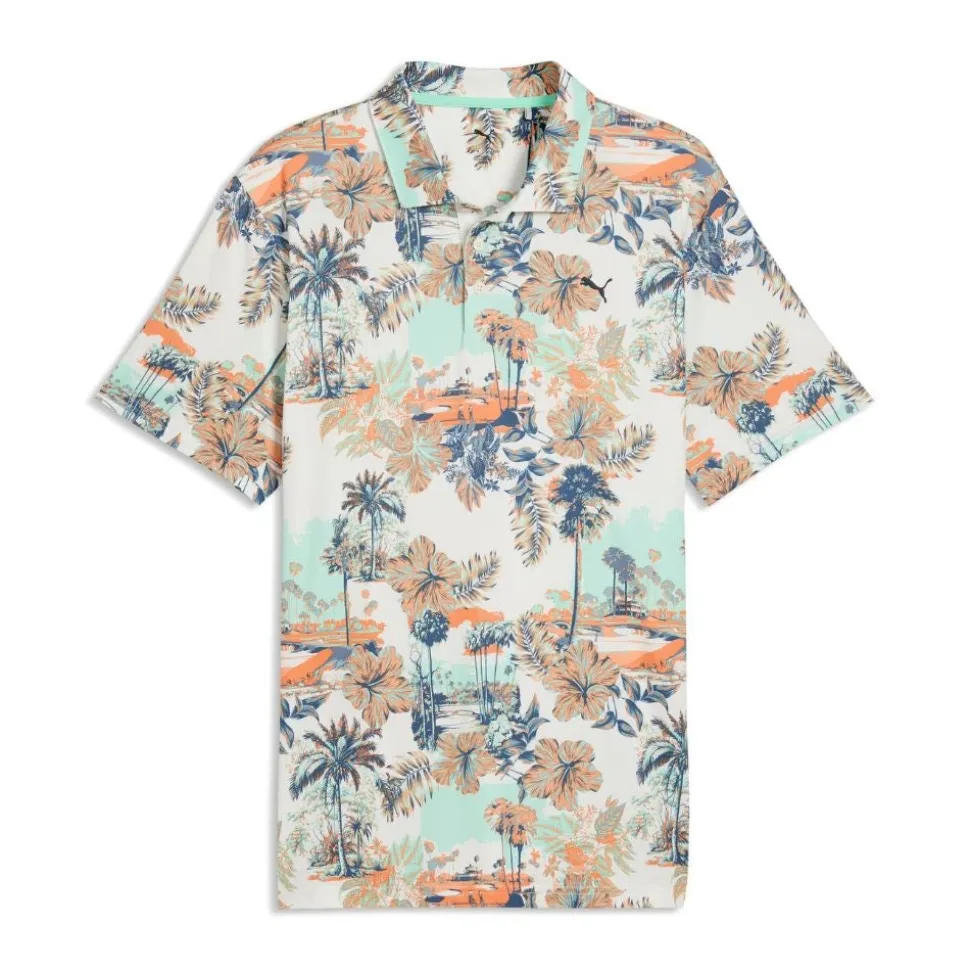 Cloudspun Palm Pique Herre Hvit