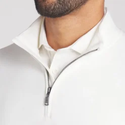 Cloudspun 1/4 Zip Fleece Herre Hvit