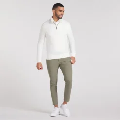 Cloudspun 1/4 Zip Fleece Herre Hvit