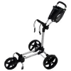 Compact+ Slim Golftralle Sølv