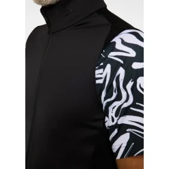 Dane Hybrid Strikket Zip Vest Herre Svart