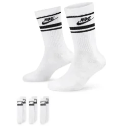 Dri-Fit Crew Sokker 3 Pack Hvit/Svart