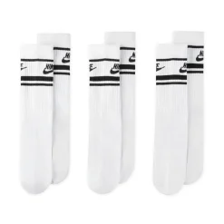 Dri-Fit Crew Sokker 3 Pack Hvit/Svart