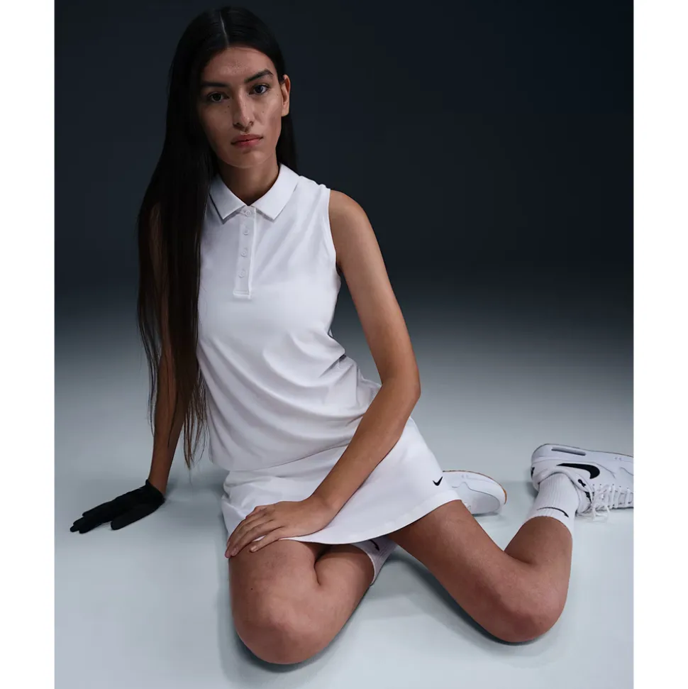 Dri-FIT Victory Sleeveless Pique Dame Hvit