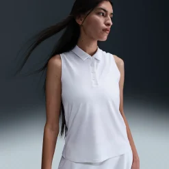 Dri-FIT Victory Sleeveless Pique Dame Hvit