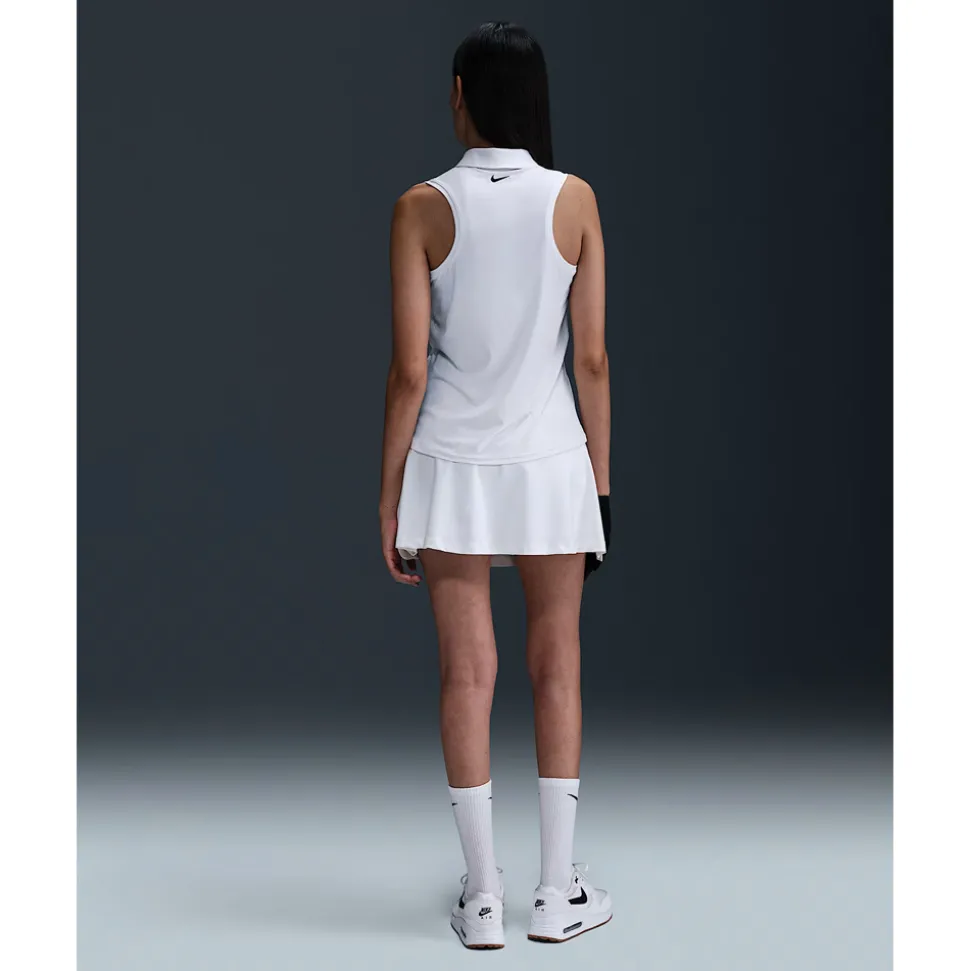 Dri-FIT Victory Sleeveless Pique Dame Hvit