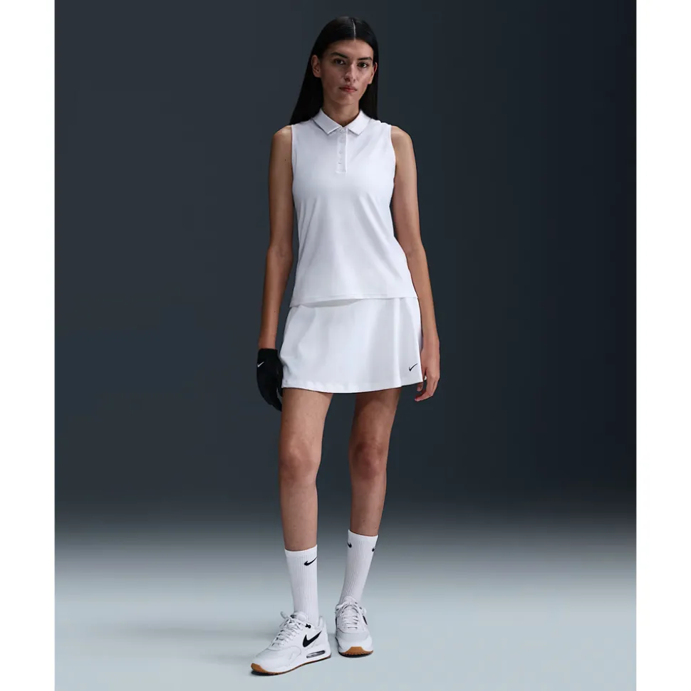 Dri-FIT Victory Sleeveless Pique Dame Hvit