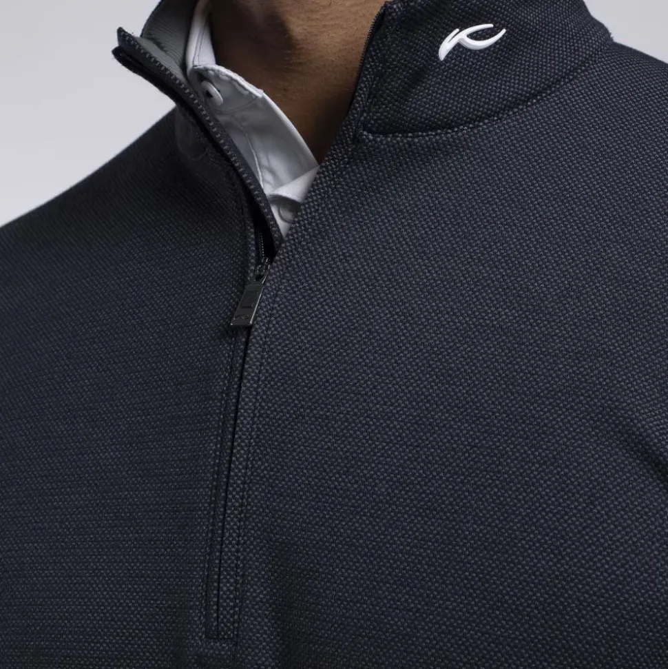 Essentials Half Zip Midlayer Herre Navy/Grå