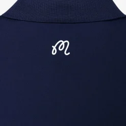 Evergreen Block Placket Pique Herre Navy