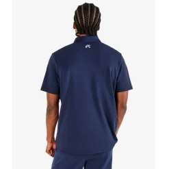 Evergreen Block Placket Pique Herre Navy