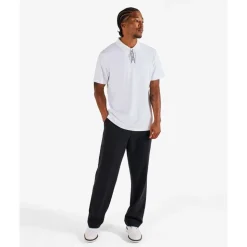 Evergreen Block Placket Pique Herre Hvit