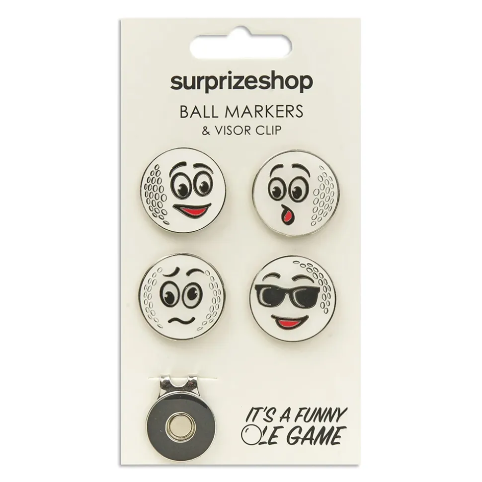 Funny Ole Game Markører 4-Pack m/ Visor Clip