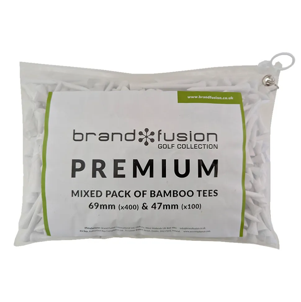 Golfpegger 69/47mm Bambus Value Pack 500pk