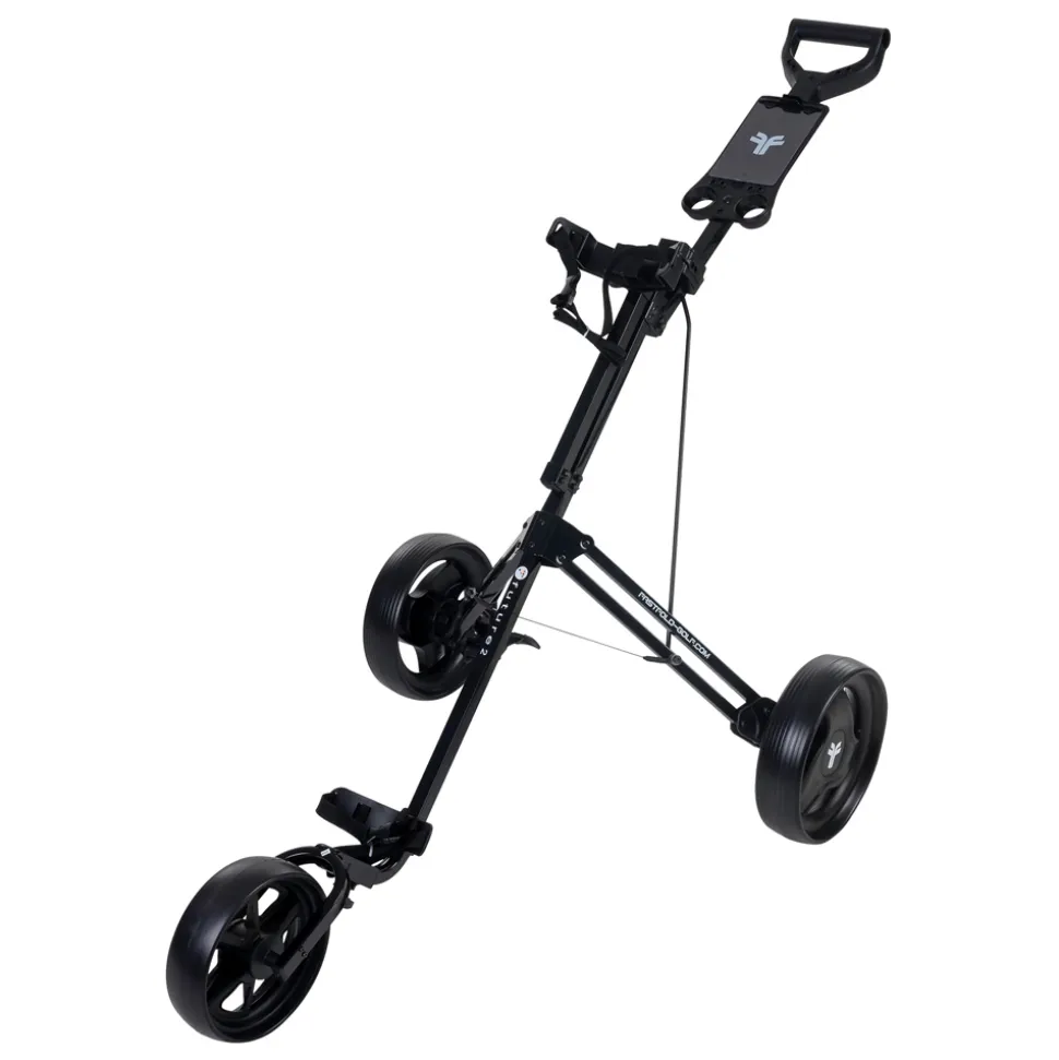 Golftralle 3 Hjul Svart