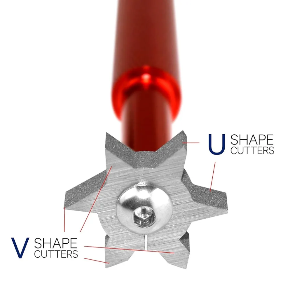 Groove Sharpener Rød