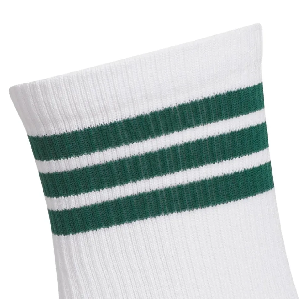 Half Crew 3-Stripes Sokker Hvit/Grønn