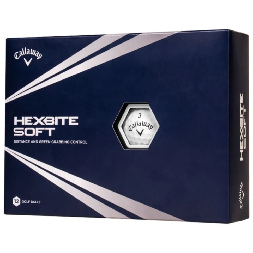 HEX Bite Soft 3-lags Golfball Hvit