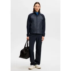 Heyden Quilt Hybrid Jakke Herre Navy