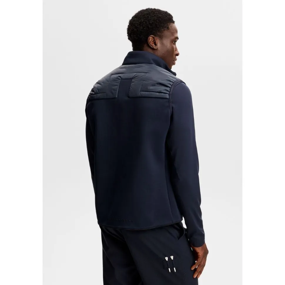 Heyden Quilt Hybrid Vest Herre Navy