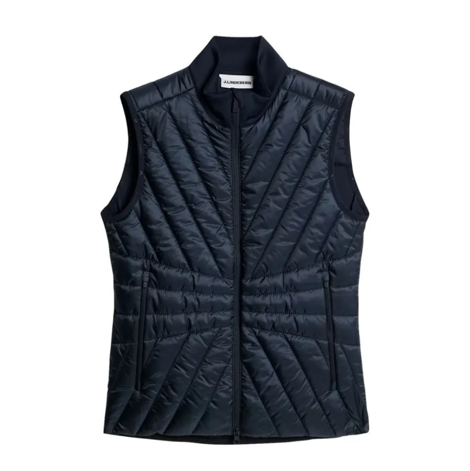 Holma Quilt Hybrid Vest Dame Navy