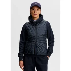 Holma Quilt Hybrid Vest Dame Navy