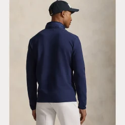 Hybrid Mock Neck Jakke Herre Navy