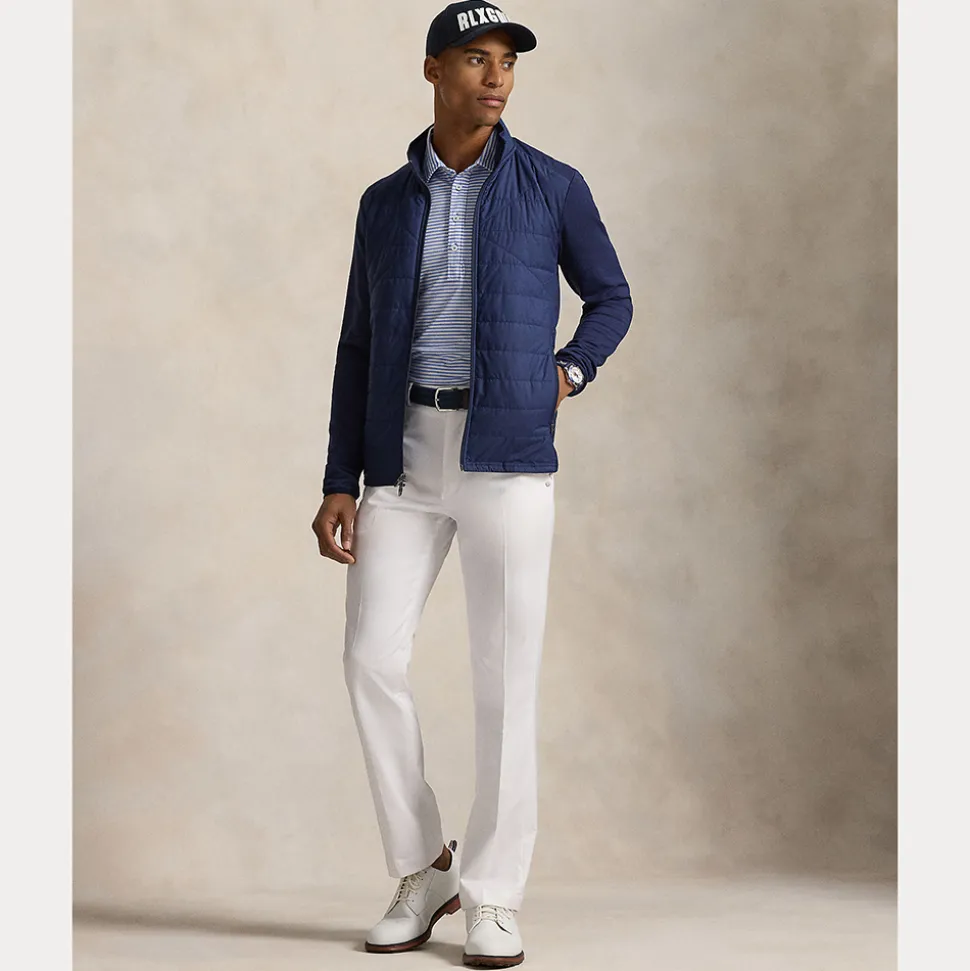 Hybrid Mock Neck Jakke Herre Navy