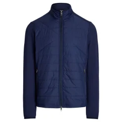 Hybrid Mock Neck Jakke Herre Navy