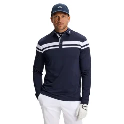 Kenny LS Stripe Pique Herre Navy