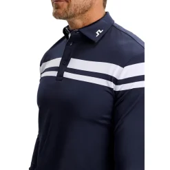 Kenny LS Stripe Pique Herre Navy