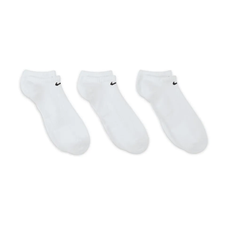 Lightweight No-Show Treningssokker 3 Pack Hvit