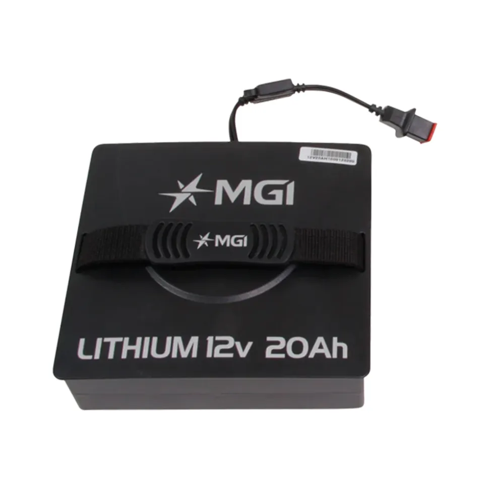 Lithium 12v 20Ah Reservebatteri m/ Lader