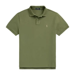 Mesh Slim Fit Pique Herre Grønn