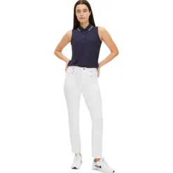 Miriam Sleeveless Pique Dame Navy
