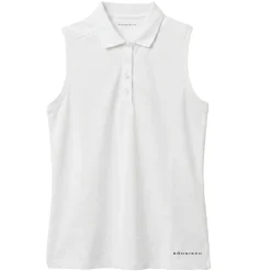 Miriam Sleeveless Pique Dame Hvit