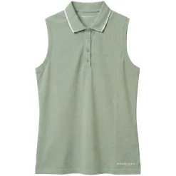 Miriam Sleeveless Pique Dame Lily Pad