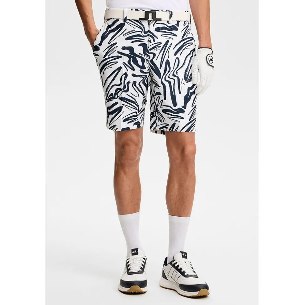 Mitch Print Shorts Herre Blå