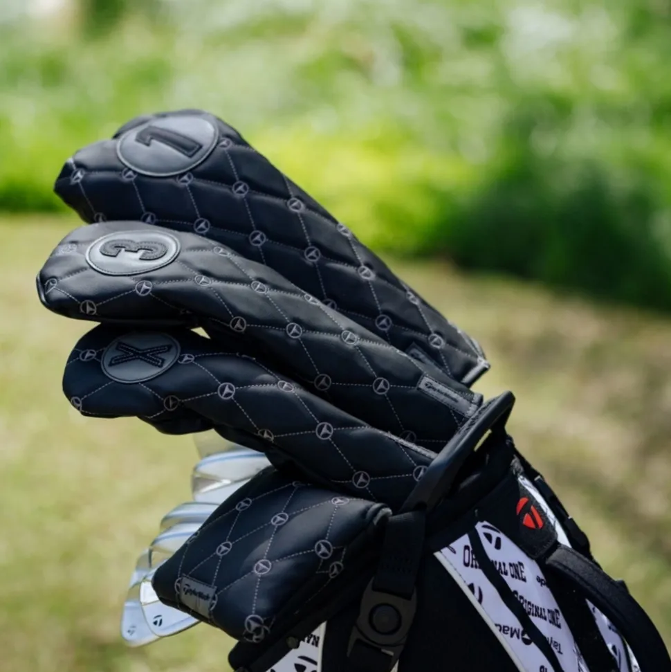 Mønstret Driver Headcover Svart
