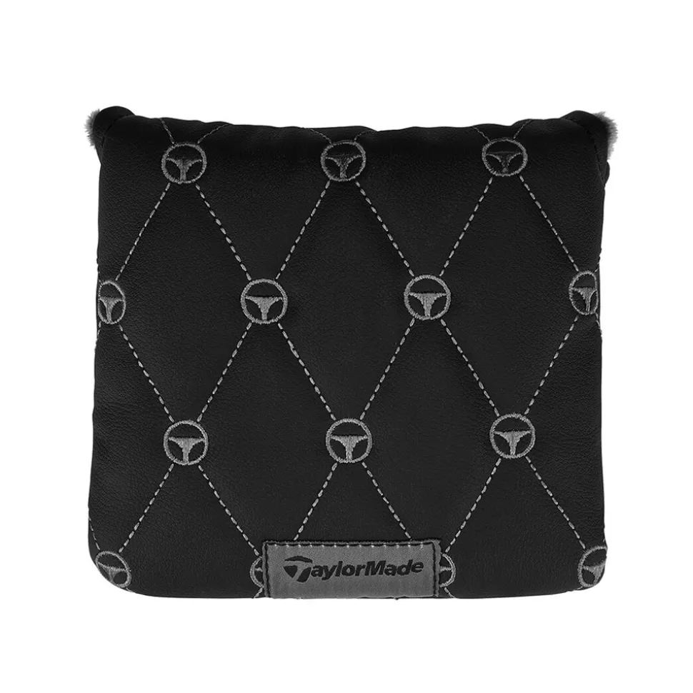 Mønstret Mallet Putter Headcover Svart