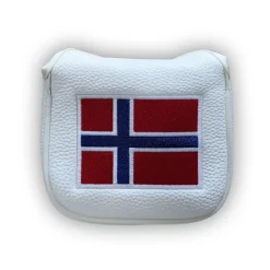 Norge Mallet Putter Headcover Hvit