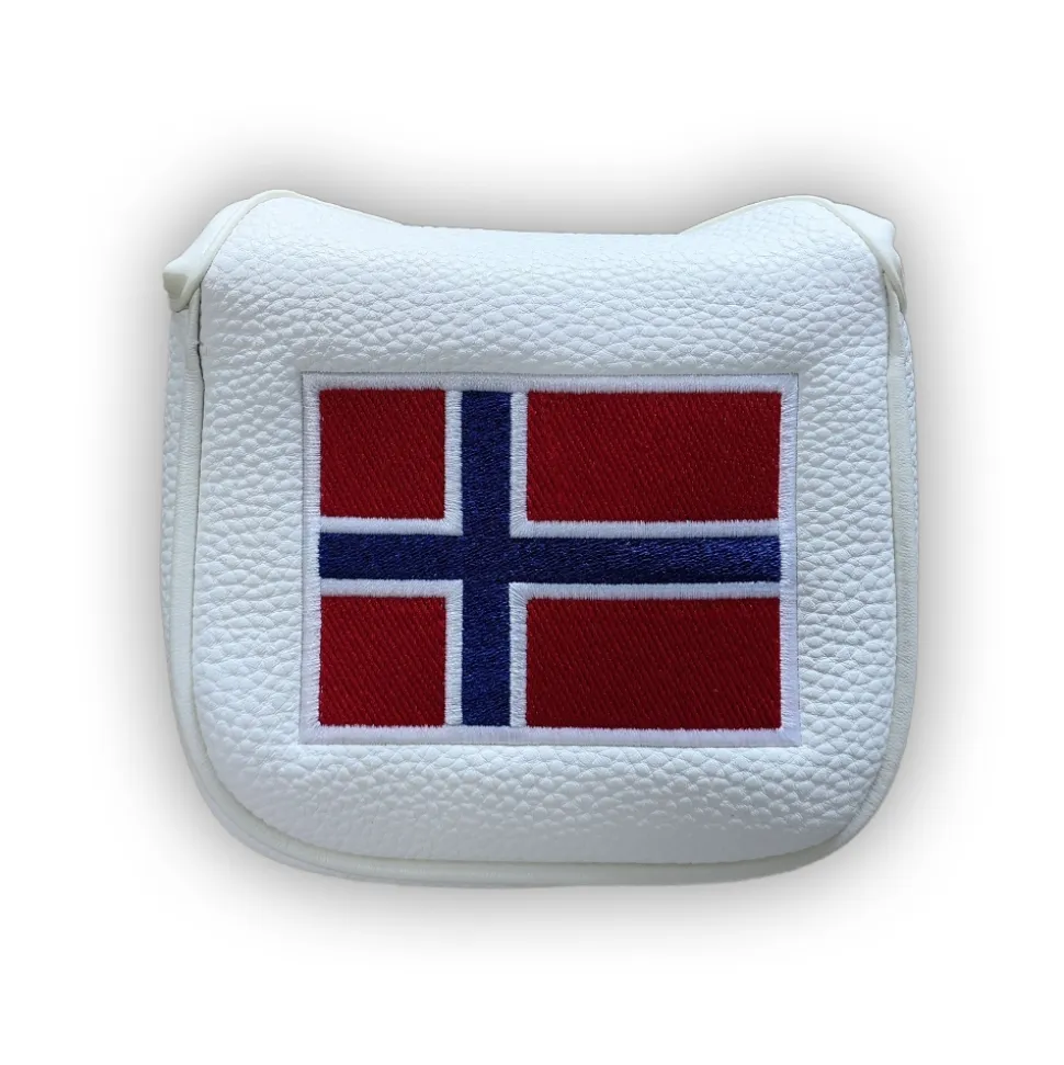 Norge Mallet Putter Headcover Hvit