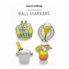 5 O'Clock Markører 4-Pack m/ Visor Clip